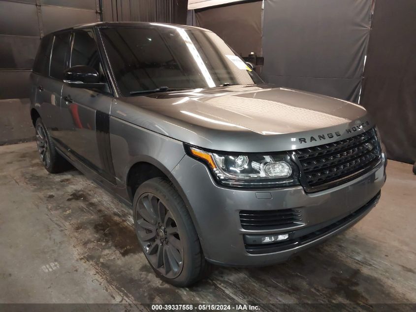 2017 LAND ROVER RANGE ROVER 5.0L V8 SUPERCHARGED