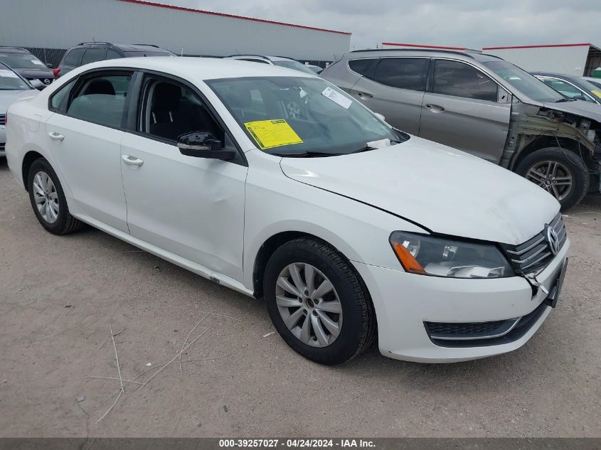 2013 VOLKSWAGEN PASSAT 2.5L S