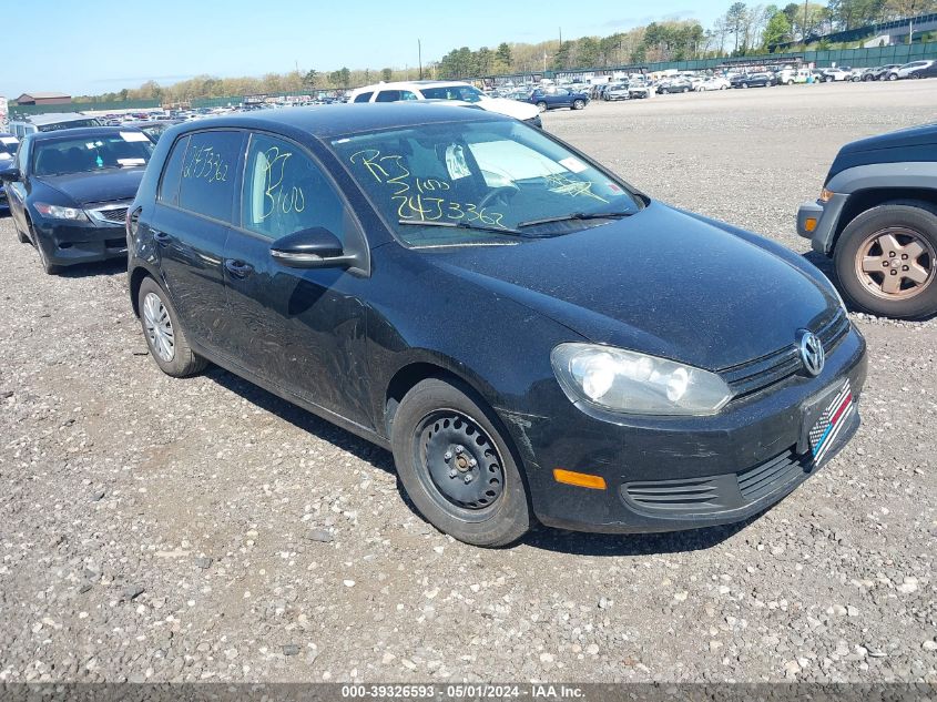 2013 VOLKSWAGEN GOLF 2.5L 4-DOOR