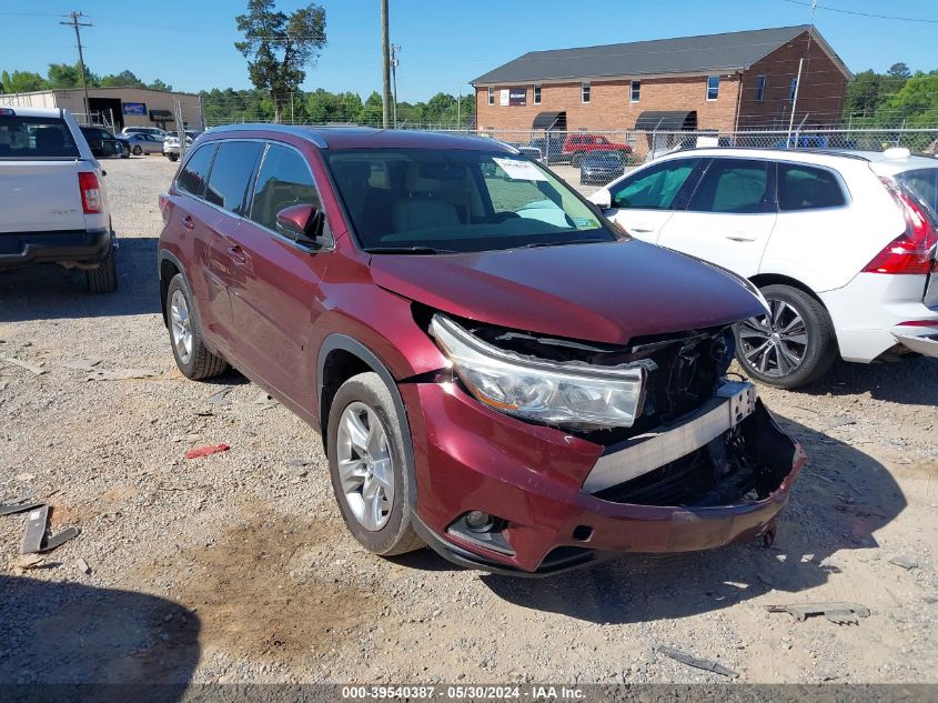 2015 TOYOTA HIGHLANDER LIMITED V6