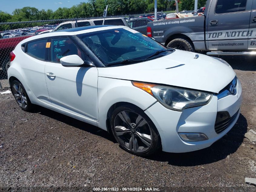 2012 HYUNDAI VELOSTER BASE W/RED/BLACK