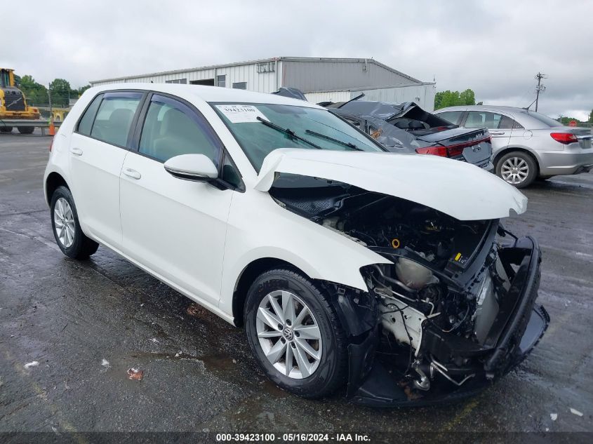 2015 VOLKSWAGEN GOLF TSI S 4-DOOR