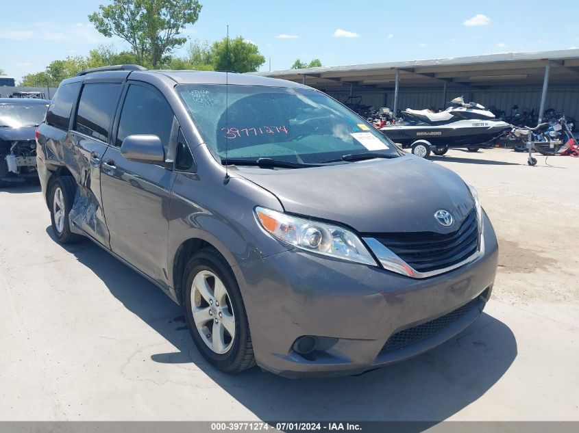 2012 TOYOTA SIENNA LE V6 8 PASSENGER