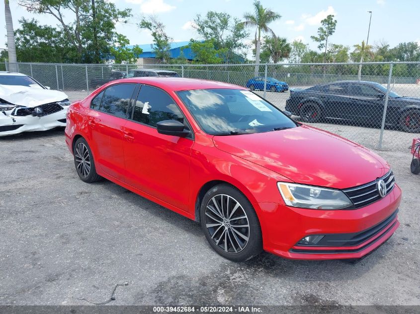 2016 VOLKSWAGEN JETTA 1.8T SPORT