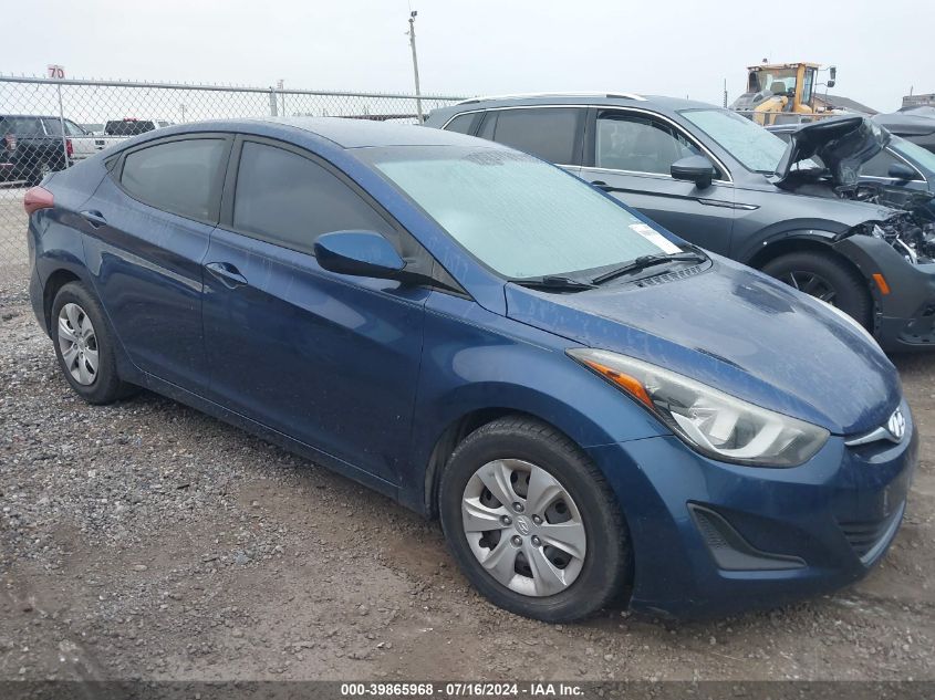 2016 HYUNDAI ELANTRA SE