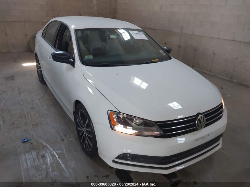 2016 VOLKSWAGEN JETTA 1.8T SPORT