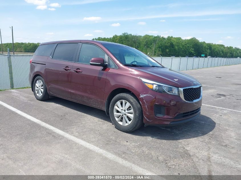 2018 KIA SEDONA LX