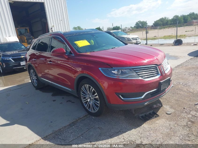 2016 LINCOLN MKX RESERVE