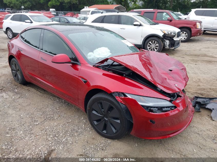 2024 TESLA MODEL 3 REAR-WHEEL DRIVE