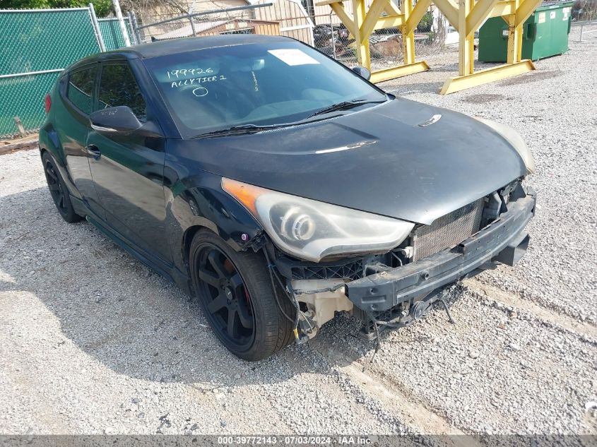 2014 HYUNDAI VELOSTER TURBO W/BLACK