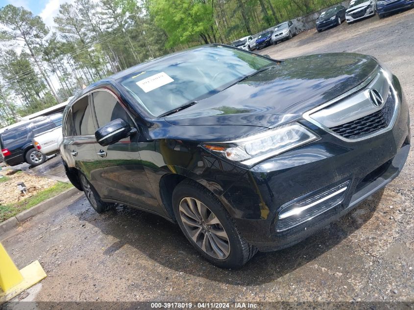 2016 ACURA MDX TECHNOLOGY   ACURAWATCH PLUS PACKAGES/TECHNOLOGY PACKAGE