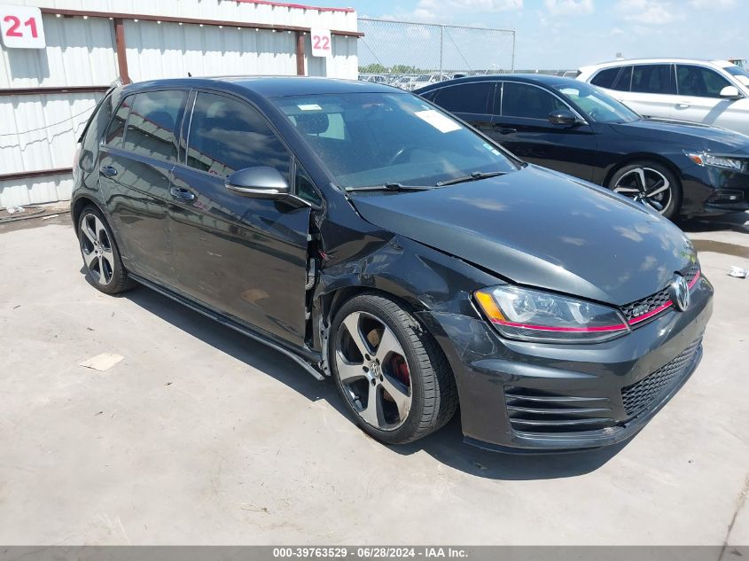 2016 VOLKSWAGEN GOLF GTI S 4-DOOR