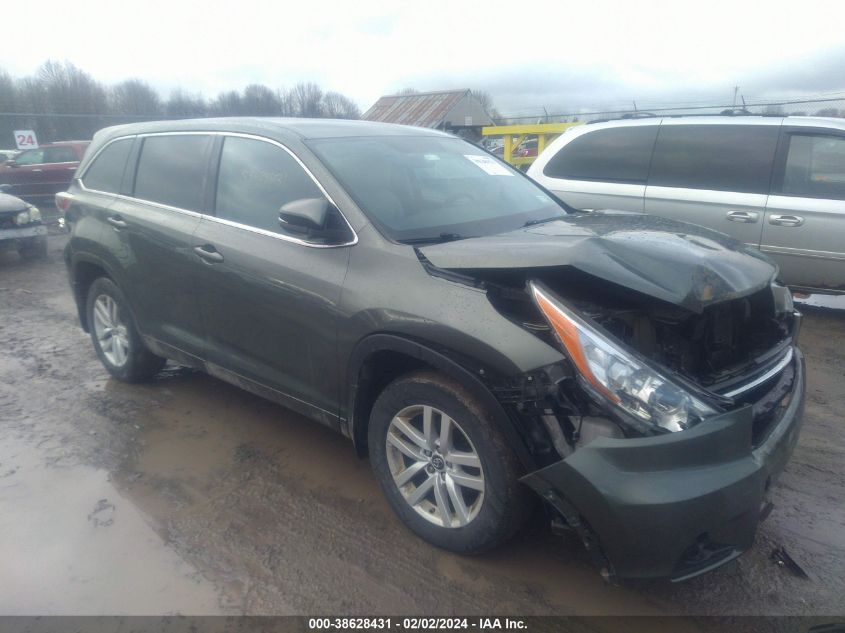 2016 TOYOTA HIGHLANDER LE V6