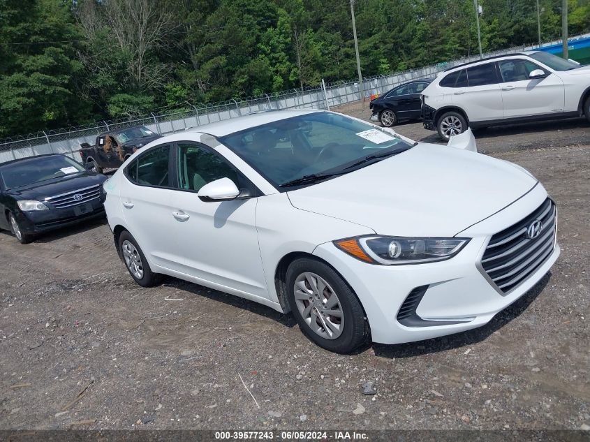 2017 HYUNDAI ELANTRA SE