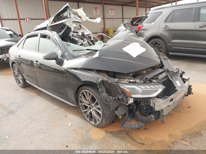 2022 AUDI S4 PREMIUM PLUS TFSI QUATTRO TIPTRONIC