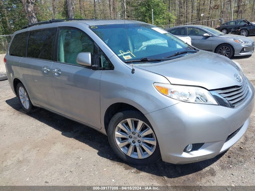 2013 TOYOTA SIENNA XLE 7 PASSENGER