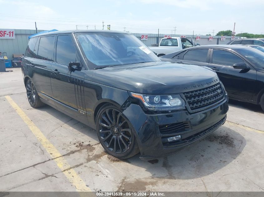 2017 LAND ROVER RANGE ROVER 5.0L V8 SUPERCHARGED