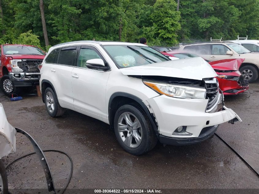 2015 TOYOTA HIGHLANDER LIMITED PLATINUM V6