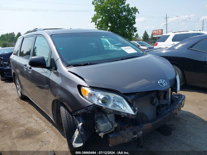 2015 TOYOTA SIENNA LE 8 PASSENGER