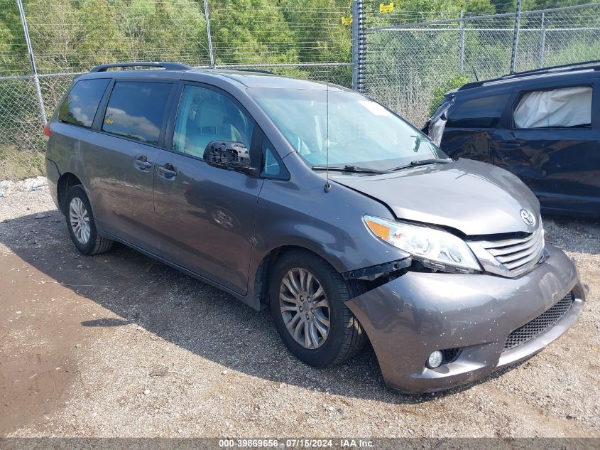 2013 TOYOTA SIENNA XLE V6 8 PASSENGER