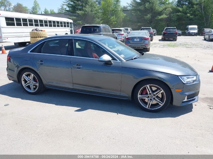 2018 AUDI S4 3.0T PREMIUM PLUS