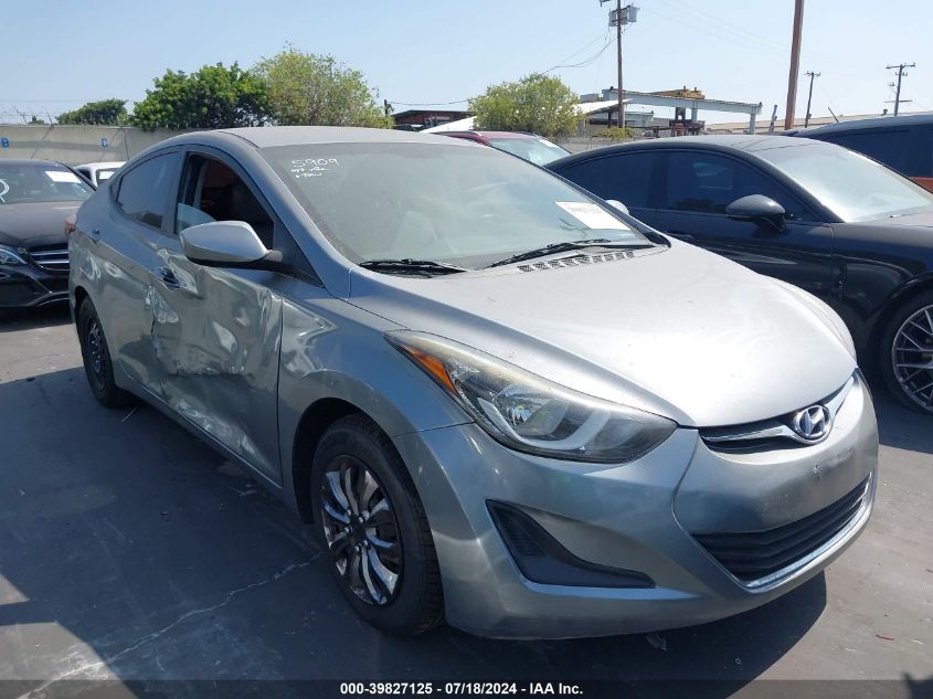 2016 HYUNDAI ELANTRA SE