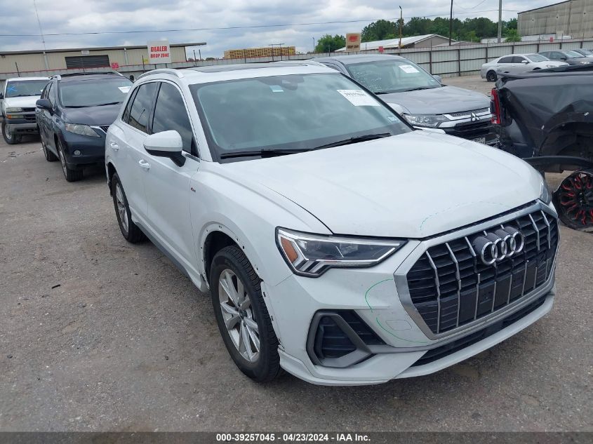 2021 AUDI Q3 PREMIUM PLUS 45 TFSI S LINE QUATTRO TIPTRONIC