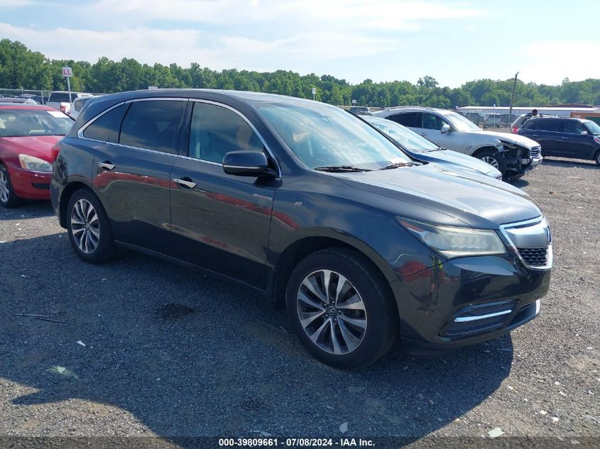 2016 ACURA MDX TECHNOLOGY   ACURAWATCH PLUS PACKAGES/TECHNOLOGY PACKAGE