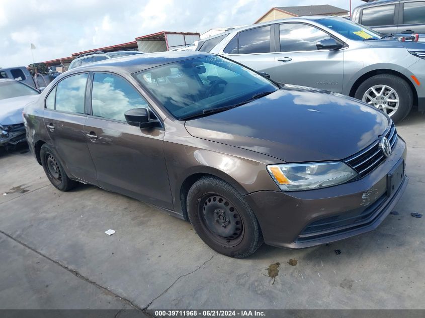 2015 VOLKSWAGEN JETTA 2.0L S