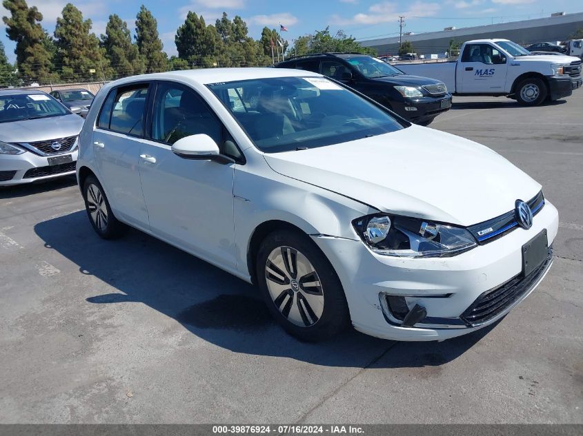 2016 VOLKSWAGEN E-GOLF SE