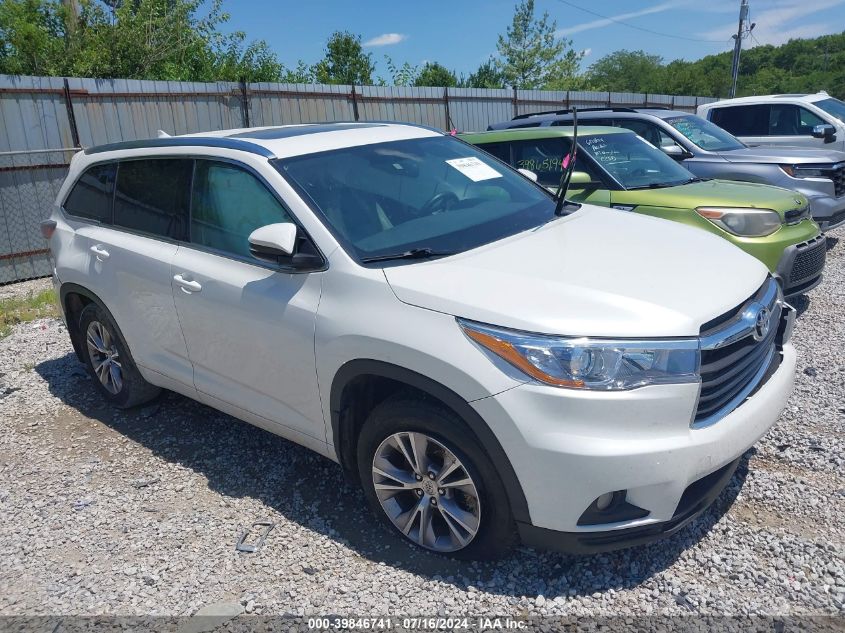 2015 TOYOTA HIGHLANDER XLE V6