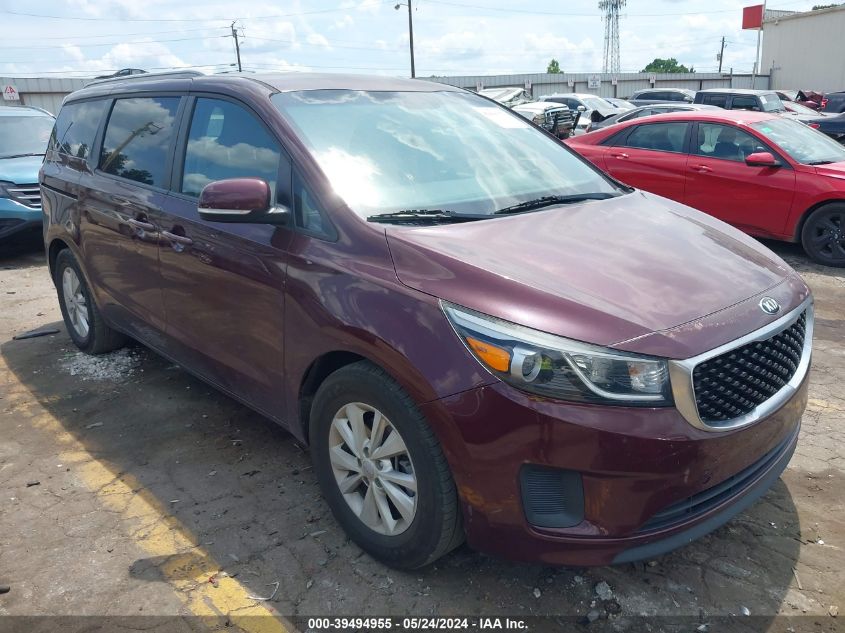 2016 KIA SEDONA LX