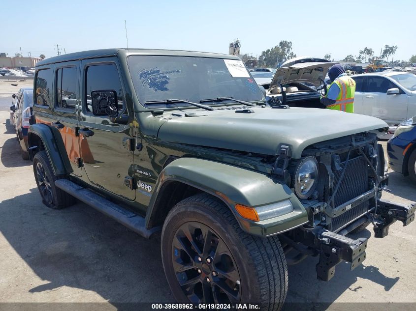 2022 JEEP WRANGLER 4XE UNLIMITED SAHARA 4X4