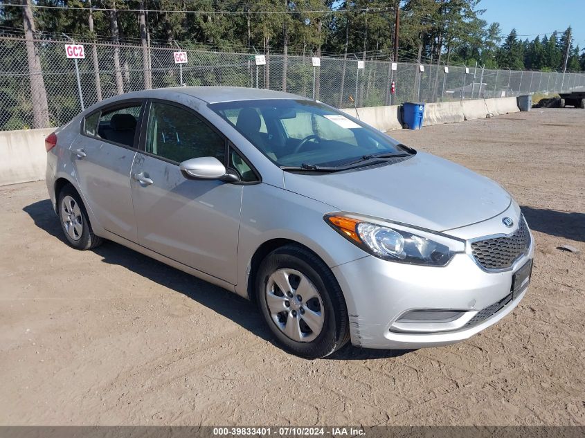 2016 KIA FORTE LX