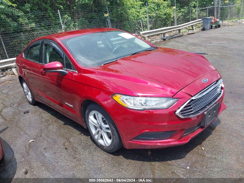 2018 FORD FUSION HYBRID SE