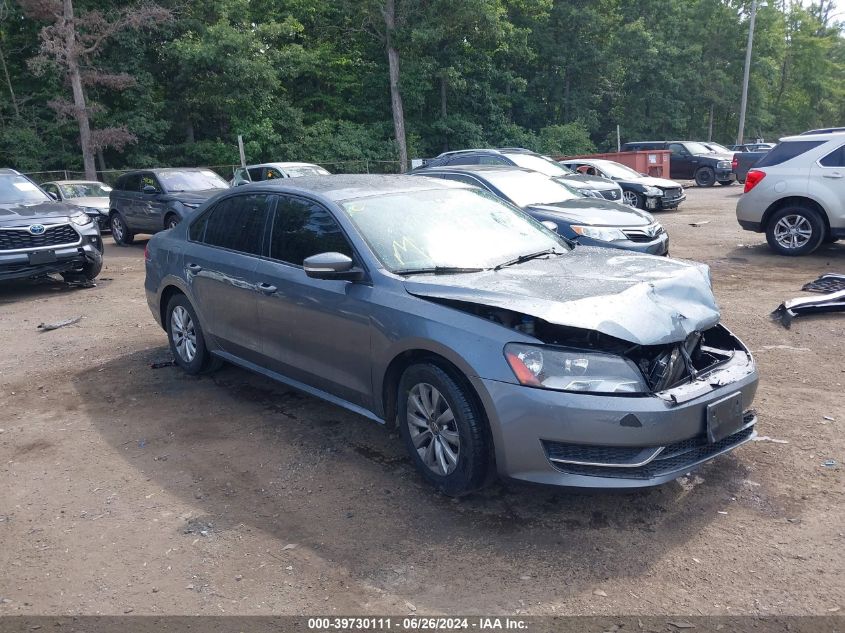 2013 VOLKSWAGEN PASSAT S W/APPEARANCE