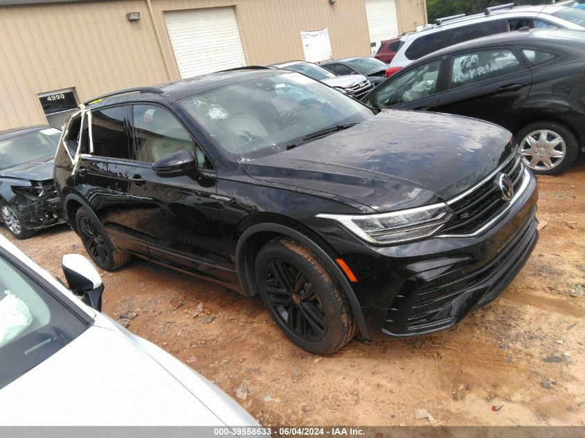 2022 VOLKSWAGEN TIGUAN 2.0T SE R-LINE BLACK