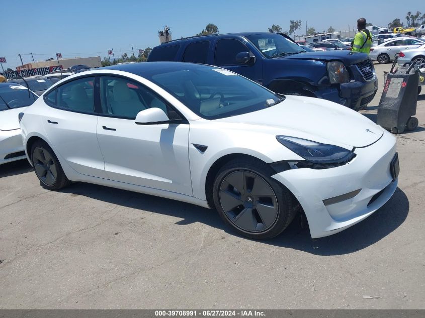 2021 TESLA MODEL 3 STANDARD RANGE PLUS REAR-WHEEL DRIVE