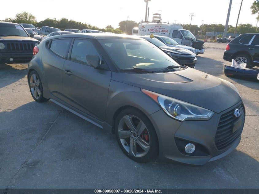 2013 HYUNDAI VELOSTER TURBO W/BLUE