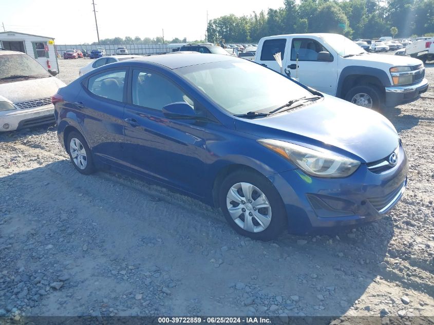 2016 HYUNDAI ELANTRA SE