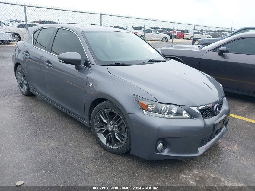 2012 LEXUS CT 200H PREMIUM