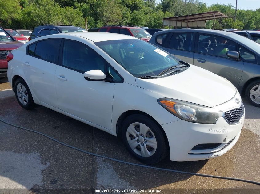 2016 KIA FORTE LX