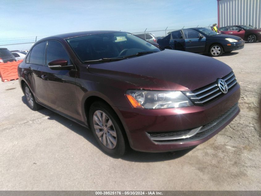 2013 VOLKSWAGEN PASSAT 2.5L S