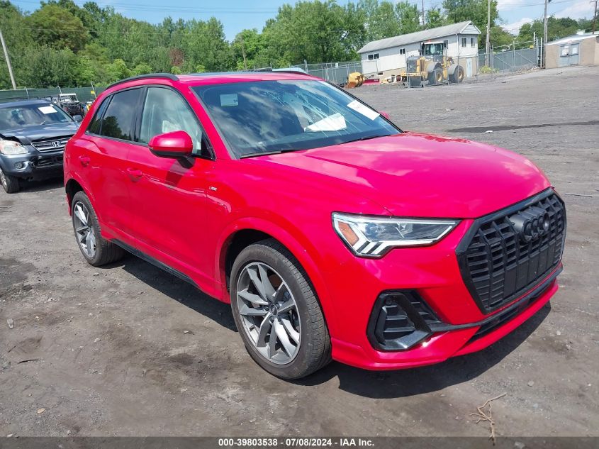 2022 AUDI Q3 PREMIUM PLUS 45 TFSI S LINE QUATTRO TIPTRONIC