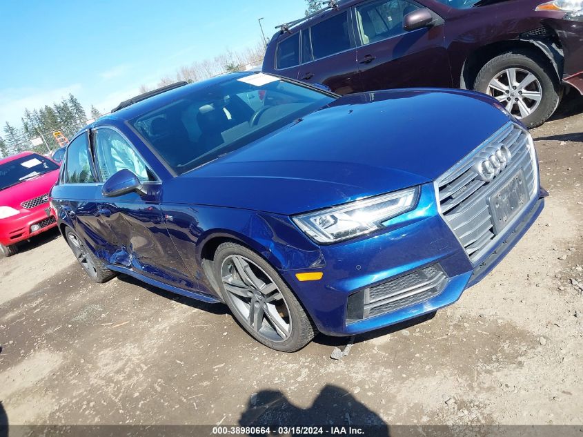 2018 AUDI A4 2.0T PREMIUM/2.0T TECH PREMIUM