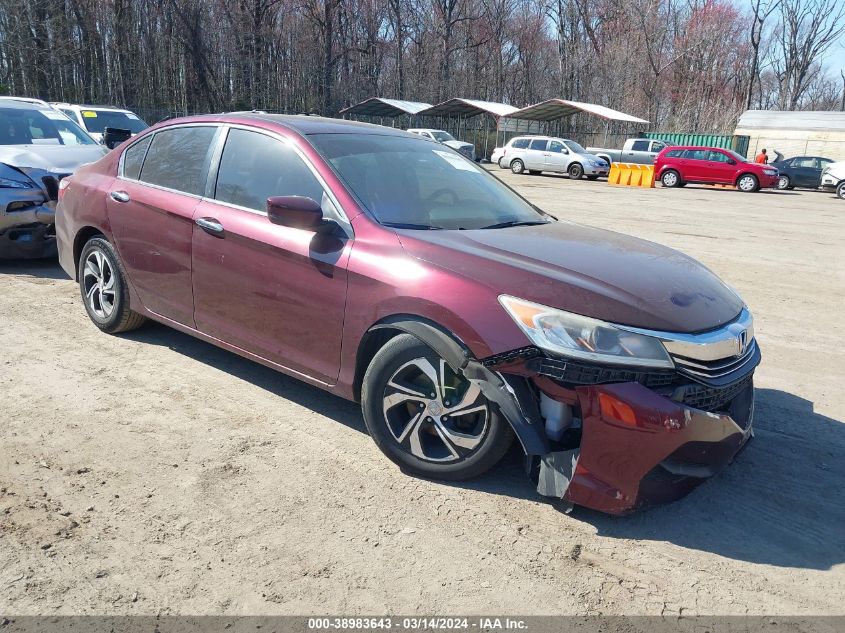 2016 HONDA ACCORD LX