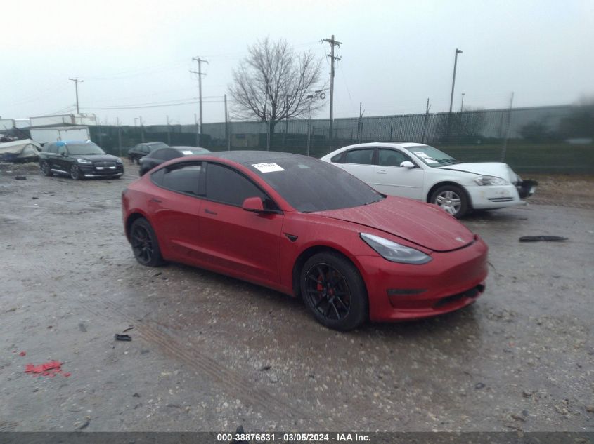 2021 TESLA MODEL 3 STANDARD RANGE PLUS REAR-WHEEL DRIVE