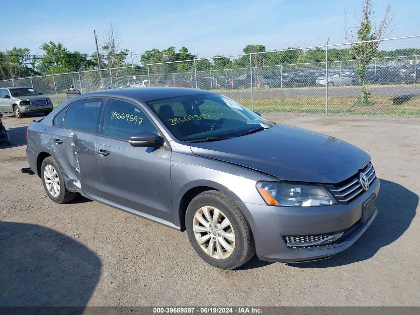 2014 VOLKSWAGEN PASSAT S