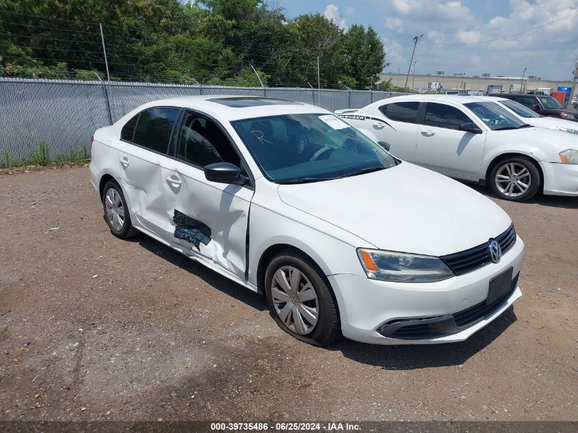 2012 VOLKSWAGEN JETTA 2.0L S