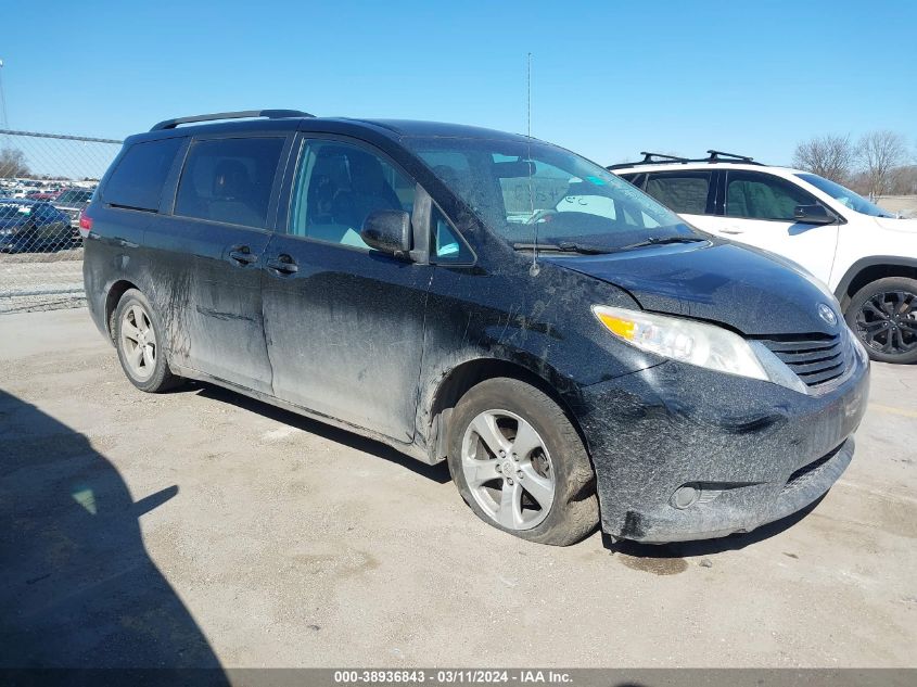 2012 TOYOTA SIENNA LE V6 8 PASSENGER